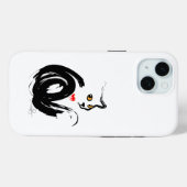 Black Cat Love Case-Mate iPhone Case (Achterkant (horizontaal))