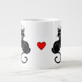 Black Cat Love Grote Koffiekop (Voorkant)