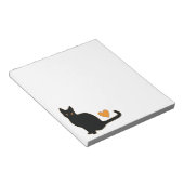 Black Cat Love Notitieblok (Schuin)
