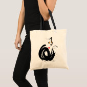 Black Cat Love Tote Bag (Voorkant (product))
