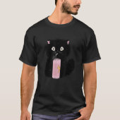 Black Cat Lover Cute Funny Kawaii Kitten Perfect C T-shirt (Voorkant)