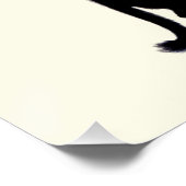 Black Cat Lover Hart Valentijnsdag Perfect Poster (Hoek)