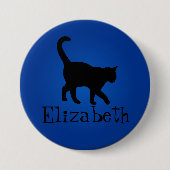 Black Cat Lover - Mijn naam Ronde Button 7,6 Cm (Voorkant)