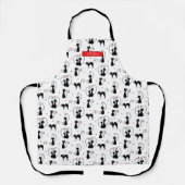 Black Cat Lovers_Aangepaste naam Schort (Voorkant)