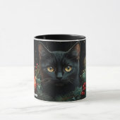 Black Cat Lovers kerst Mok voor familie en vriende (Midden)