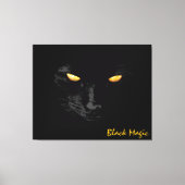 Black Cat Magic Chic aanpasbaar Canvas Afdruk (Voorkant)