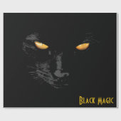 Black Cat Magic grappig aanpasbaar Cadeaupapier (Vlak)
