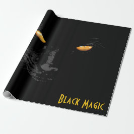 Black Cat Magic grappig aanpasbaar Cadeaupapier