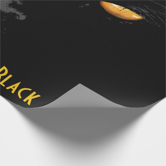 Black Cat Magic grappig aanpasbaar Cadeaupapier (Hoek)