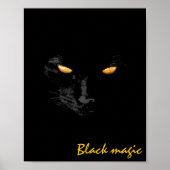Black Cat Magic grappig aanpasbaar Poster (Voorkant)