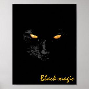 Black Cat Magic grappig aanpasbaar Poster