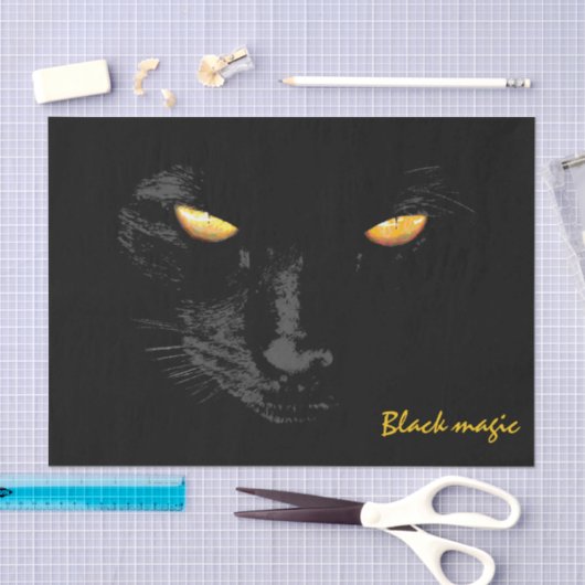 Black Cat Magic grappig aanpasbaar Tissuepapier (Craft)