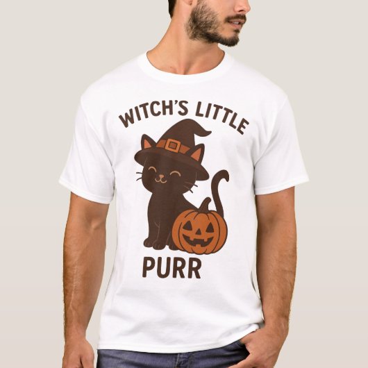 Black Cat Magic – Het kleine heksentje Spint T-shirt (Voorkant)