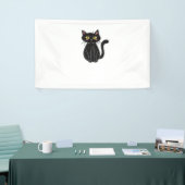 Black Cat Magic - Schattigee en spookachtige Hallo Spandoek (Beurs)