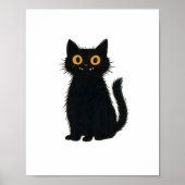 Black Cat Magic – Schattigee Halloween & Mystic Ca Poster (Voorkant)