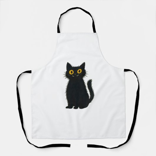 Black Cat Magic – Schattigee Halloween & Mystic Ca Schort (Voorkant)