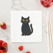 Black Cat Magic – Schattigee Halloween & Mystic Ca Servet (Insitu)