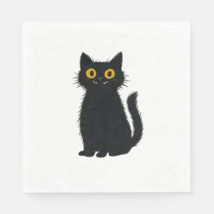 Black Cat Magic – Schattigee Halloween & Mystic Ca Servet