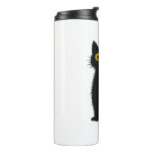 Black Cat Magic – Schattigee Halloween & Mystic Ca Thermosbeker (Gedraaid links)