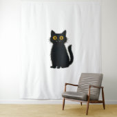 Black Cat Magic – Schattigee Halloween & Mystic Ca Wandkleed (In situ)