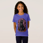 Black Cat Magic voor Halloween T-shirt (Voorkant volledig)