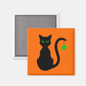 Black Cat Magnet (Voorkant / Achterkant)