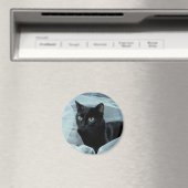 Black Cat Magnet (Insitu (Vaatwasser))