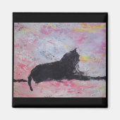 Black Cat Magnet (Voorkant)