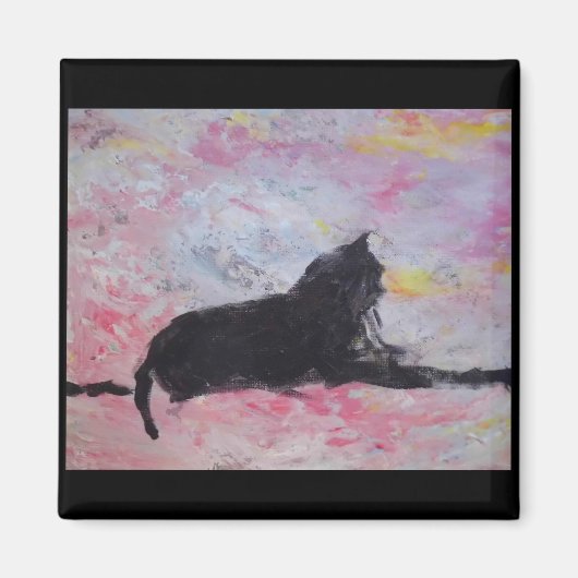 Black Cat Magnet (Voorkant)