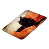 Black Cat Magnet Magneet (Linkerzijde)