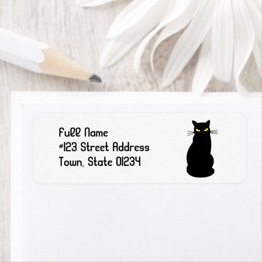 Black Cat Mailing Labels (Insitu)