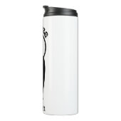 Black Cat Mama Retro  moeder katten Thermosbeker (Geroteerd rechts)