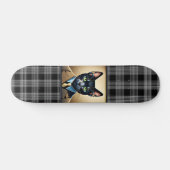 BLACK CAT mannen jongens grappig Skateboard Deck (Horizontaal)