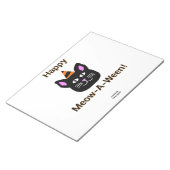 Black Cat Meow-A-Ween Notitieblok (27,9 cm x 21,6  (Schuin)