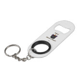 Black Cat Meow-A-Ween Sleutelhanger openslinier Mini Flessenopener (Voorkant Gekanteld)