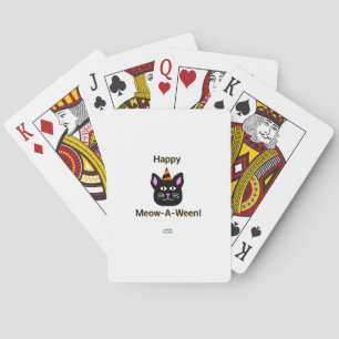 Black Cat Meow-A-Ween-speelkaarten Pokerkaarten