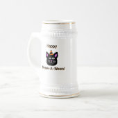 Black Cat Meow-A-Ween Stein Mok (Voorkant links)
