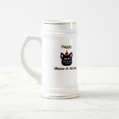 Black Cat Meow-A-Ween Stein Mok (Links)