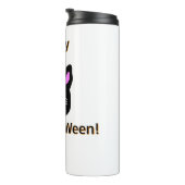 Black Cat Meow-A-Ween Thermal Tumbler Thermosbeker (Geroteerd rechts)