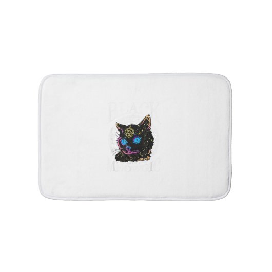 Black Cat Meowgic, Halloween Witch, Witchcraft Pen Badmat (Voorkant)