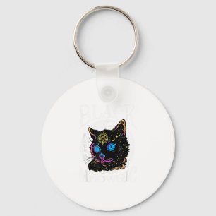 Black Cat Meowgic, Halloween Witch, Witchcraft Pen Sleutelhanger