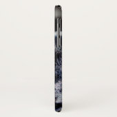 Black Cat met Green Eyes iPhone Case (Achterkant/links)