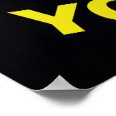 Black Cat met Trumpet-Poster Poster (Hoek)