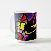 Black Cat misty Koffiemok (Voorkant links)