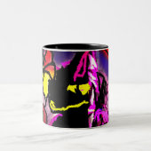 Black Cat misty Tweekleurige Koffiemok (Center)