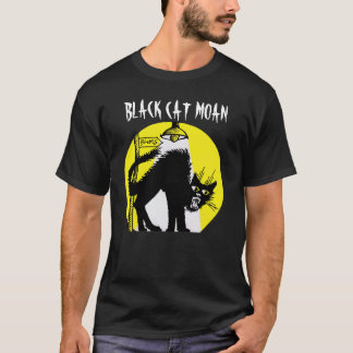 Black Cat Moan Mannen T T-shirt