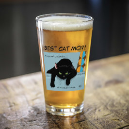 Black Cat Moederdag Glas