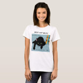 Black Cat Moederdag T-shirt (Voorkant volledig)