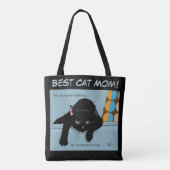 Black Cat Moederdag Tote Bag (Achterkant)