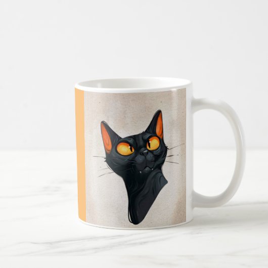 Black Cat Mok – Schattige cadeau voor kattenliefhe (Rechts)